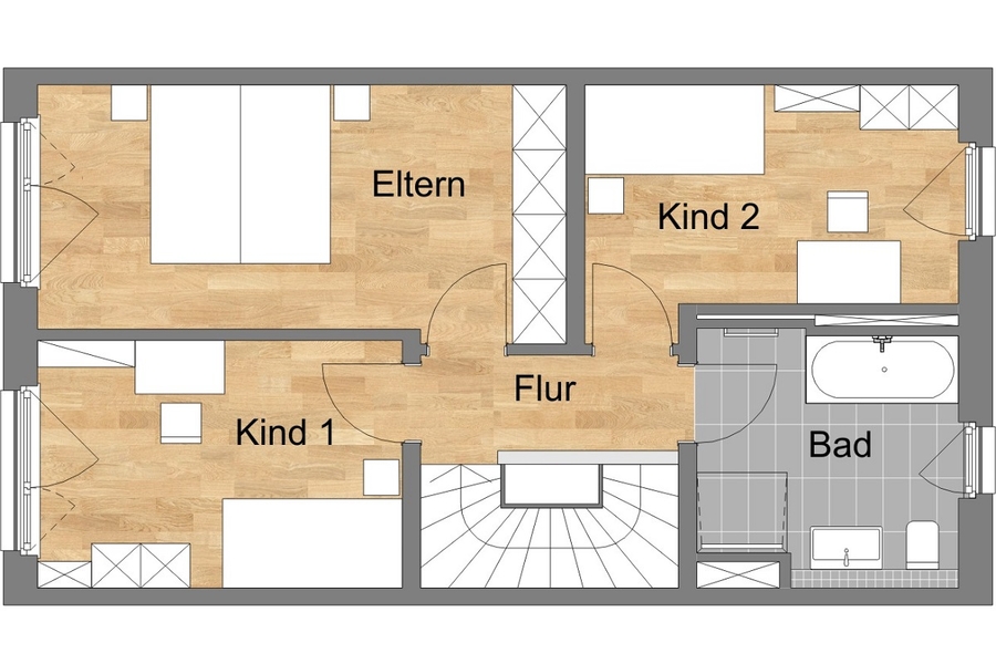 Haustyp 2 Obergeschoss