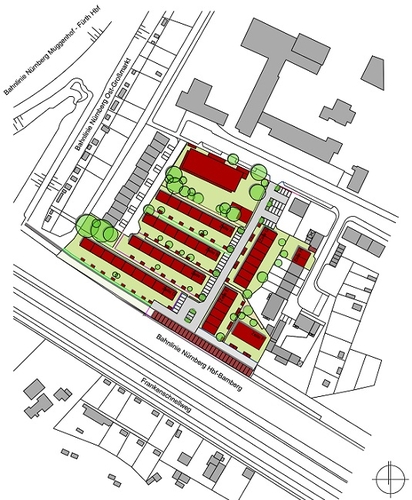 Quartiersentwicklung Quelle-Areal Lageplan