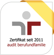 Wir sind seit 2011 durch den audit berufundfamilie zertifiziert